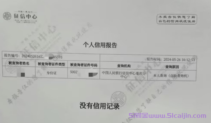 自打征信报告上有什么内容？-第2张图片-51财金