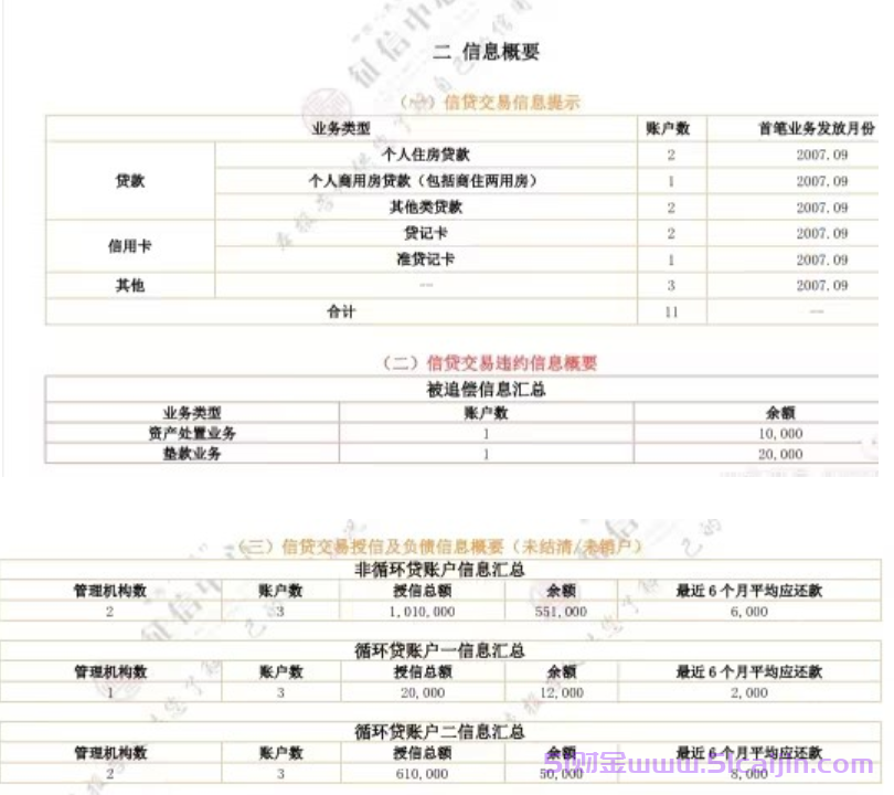 自打征信报告上有什么内容？-第3张图片-51财金