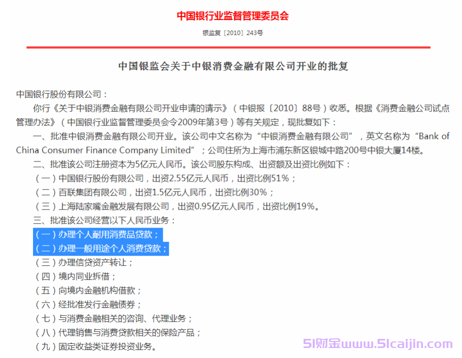 征信上的中银消费金融是哪个app?中银消费金融是什么贷款平台?-第4张图片-51财金